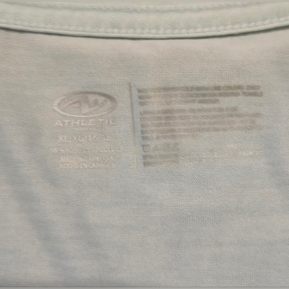 NWOT Athletic Light Blue V-Neck Top - Picture 4 of 5